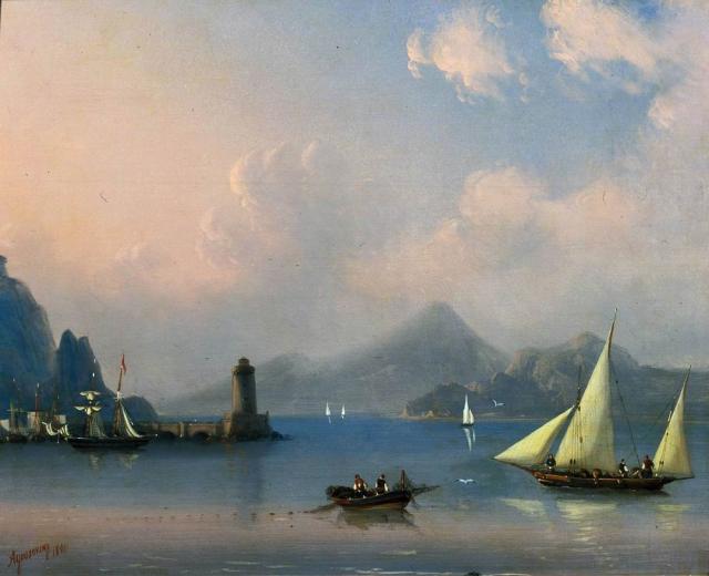 Айвазовский И.К. Морской пролив с маяком. 1841. Айвазовский И.К. Морской пролив с маяком. 1841.